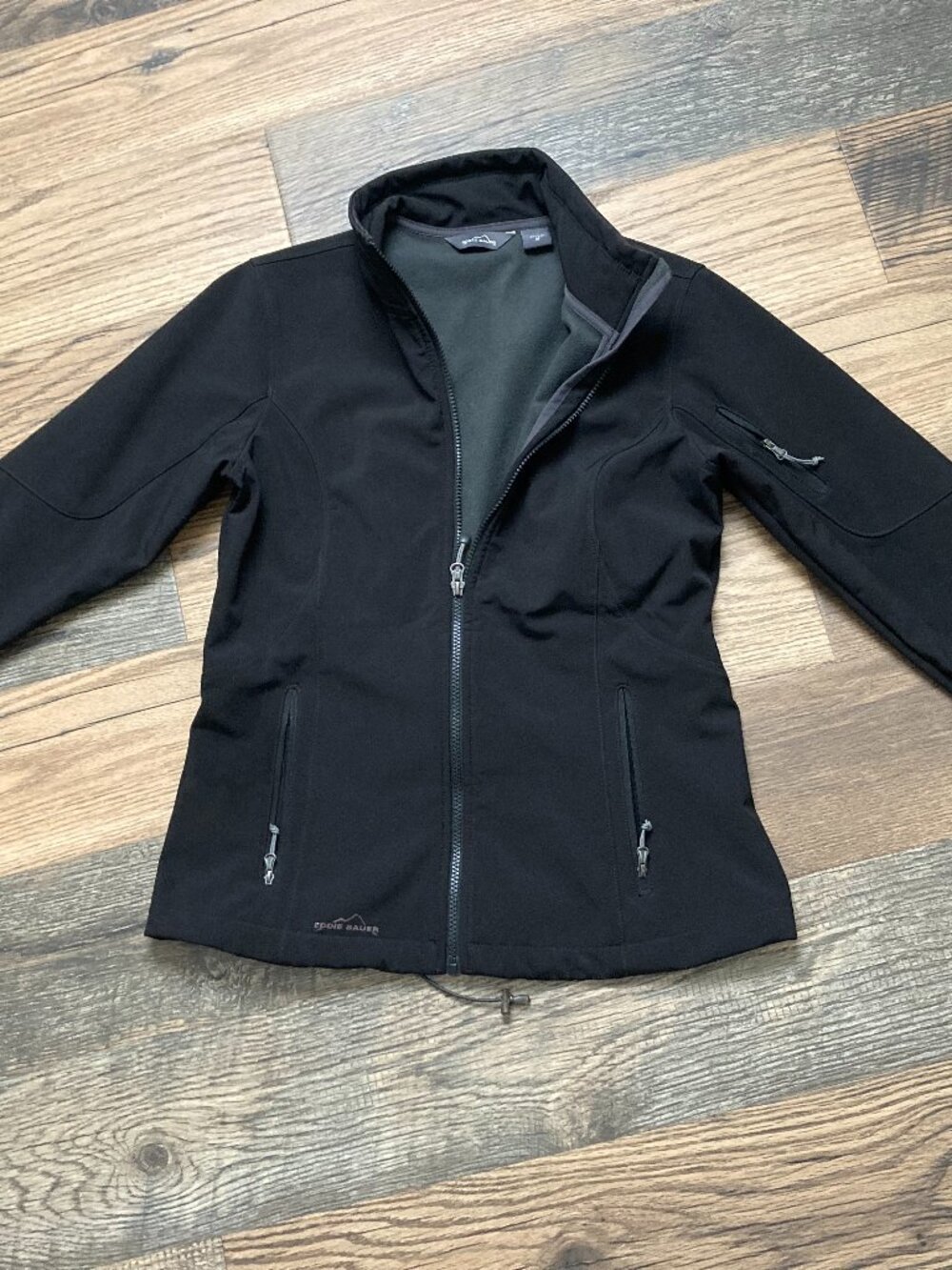 Eddie Bauer EB535 Ladies Rugged Ripstop Soft Shell Jacket Black Size M